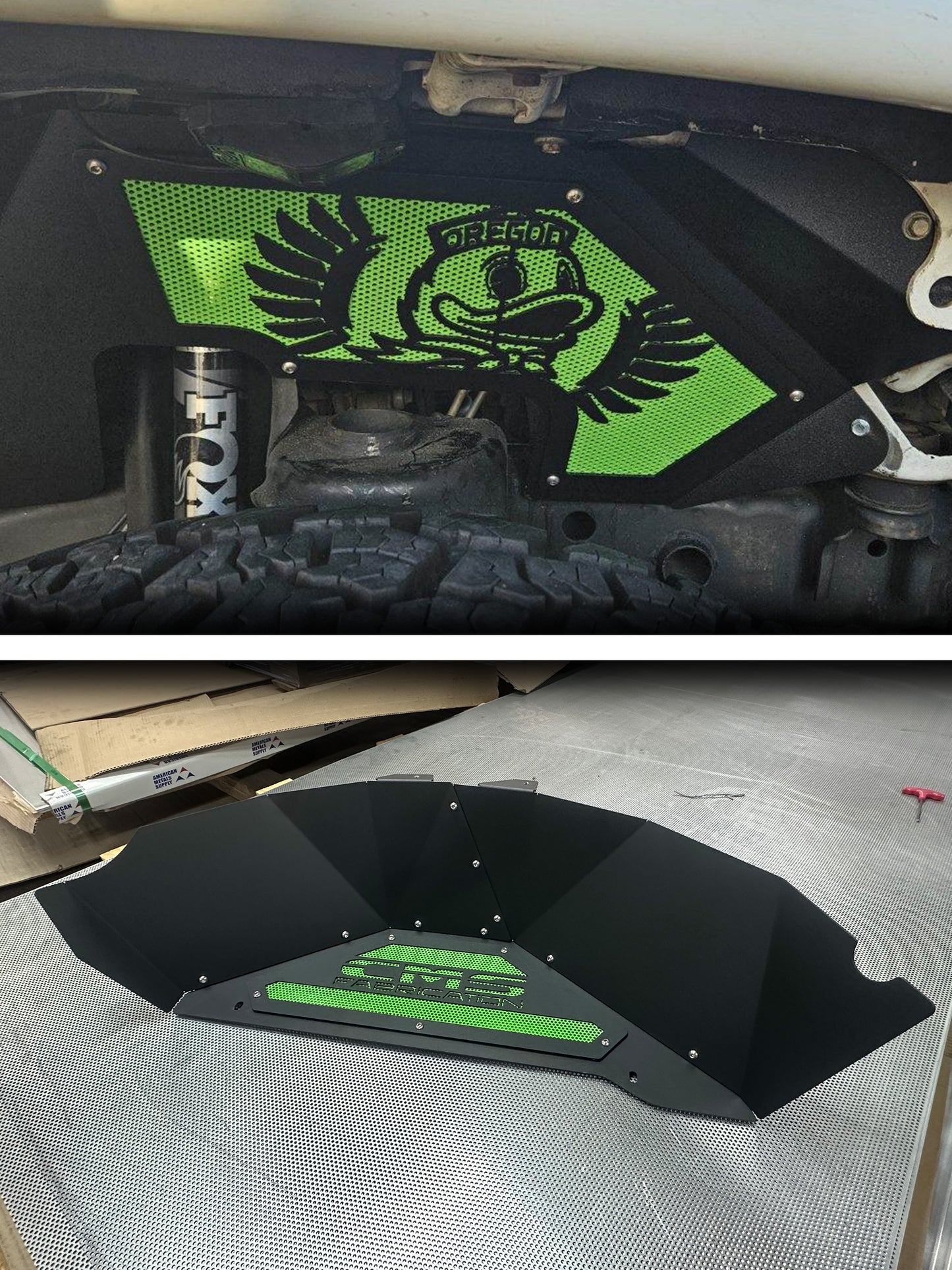 JK (2007-2017) Front & Rear Inner Fender Set
