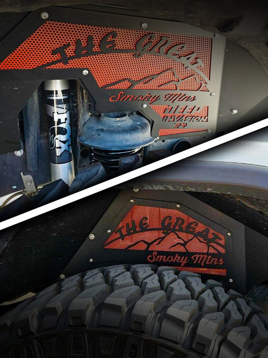 Customizable Front & Rear Inner Fender Set for Jeep JL / JLU
