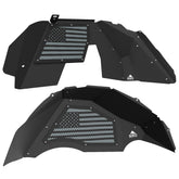 Jeep JL Aluminum "American Flag" Front and Rear Inner Fenders