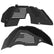 Jeep JL Aluminum "American Flag" Front and Rear Inner Fenders