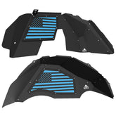 Jeep JL Aluminum "American Flag" Front and Rear Inner Fenders