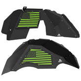 Jeep JL Aluminum "American Flag" Front and Rear Inner Fenders