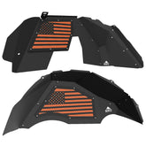 Jeep JL Aluminum "American Flag" Front and Rear Inner Fenders