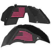 Jeep JL Aluminum "American Flag" Front and Rear Inner Fenders