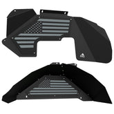 Jeep JK Aluminum "American Flag" Front and Rear Inner Fenders