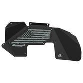 Jeep JK Aluminum "Distressed American Flag" Front Inner Fenders