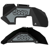 Jeep JK Aluminum "Paw Print Jeep" Front and Rear Inner Fenders
