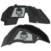 Jeep JL Aluminum "Beast Skull" Front and Rear Inner Fenders