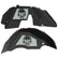 Jeep JL Aluminum "Beast Skull" Front and Rear Inner Fenders