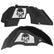 Jeep JL Aluminum "Beast Skull" Front and Rear Inner Fenders