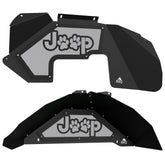 Jeep JK Aluminum "Paw Print Jeep" Front and Rear Inner Fenders