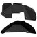Jeep JK Aluminum "Distressed American Flag" Front and Rear Inner Fenders