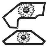 Jeep JK "Sunflower Jeep Girl" Aluminum Design Plate for Inner Fenders