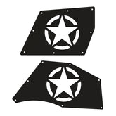 Jeep JL "Jeep Star" Aluminum Design Plate for Inner Fenders