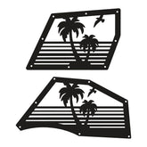 Jeep JL "Palm Tree Sunset" Aluminum Design Plate for Inner Fenders