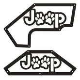 Jeep JK "Paw Print Jeep" Aluminum Design Plate for Inner Fenders