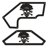 Jeep JK "Pirate Skull and Crossbones" Aluminum Design Plate for Inner Fenders
