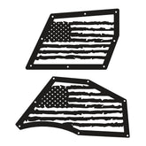 Jeep JL "Distressed American Flag" Aluminum Design Plate for Inner Fenders