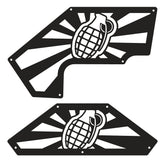 Jeep JK "Grenade" Aluminum Design Plate for Inner Fenders