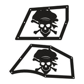 Jeep JL "Pirate Skull and Crossbones" Aluminum Design Plate for Inner Fenders