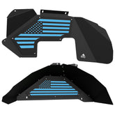 Jeep JK Aluminum "American Flag" Front and Rear Inner Fenders