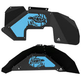 Jeep JK Aluminum "Turtle in Coral" Front and Rear Inner Fenders