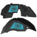 Jeep JL Aluminum "Compass" Front and Rear Inner Fenders