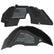 Jeep JL Aluminum "Distressed American Flag" Front and Rear Inner Fenders