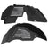 Jeep JL Aluminum "Distressed American Flag" Front and Rear Inner Fenders