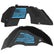 Jeep JL Aluminum "Distressed American Flag" Front and Rear Inner Fenders