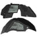 Jeep JL Aluminum "Distressed American Flag" Front and Rear Inner Fenders