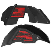 Jeep JL Aluminum "Distressed American Flag" Front and Rear Inner Fenders