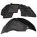 Jeep JL Aluminum "Distressed American Flag" Front and Rear Inner Fenders