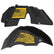 Jeep JL Aluminum "Distressed American Flag" Front and Rear Inner Fenders