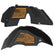 Jeep JL Aluminum "Distressed American Flag" Front and Rear Inner Fenders