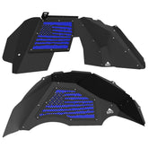 Jeep JL Aluminum "Distressed American Flag" Front and Rear Inner Fenders