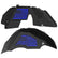 Jeep JL Aluminum "Distressed American Flag" Front and Rear Inner Fenders