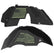 Jeep JL Aluminum "Distressed American Flag" Front and Rear Inner Fenders