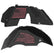 Jeep JL Aluminum "Distressed American Flag" Front and Rear Inner Fenders