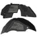 Jeep JL Aluminum "Distressed American Flag" Front and Rear Inner Fenders