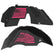 Jeep JL Aluminum "Distressed American Flag" Front and Rear Inner Fenders