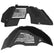 Jeep JL Aluminum "Distressed American Flag" Front and Rear Inner Fenders