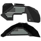Jeep JK Aluminum "American Flag" Front and Rear Inner Fenders