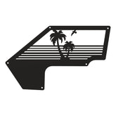 Jeep JK Aluminum "Palm Tree Sunset" Front Inner Fenders
