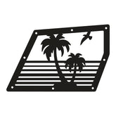 Jeep JL / JT Aluminum "Palm Tree Sunset" Front Inner Fenders