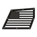 Jeep JL Aluminum "American Flag" Front and Rear Inner Fenders
