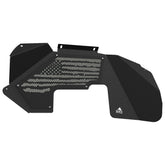 Jeep JK Aluminum "Distressed American Flag" Front Inner Fenders