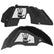 Jeep JL Aluminum "High Five" Front and Rear Inner Fenders