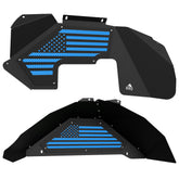 Jeep JK Aluminum "American Flag" Front and Rear Inner Fenders