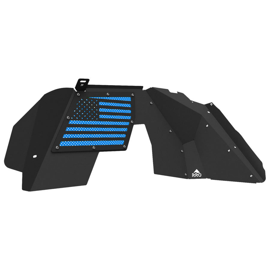 Rock Ready American Flag Inner Fender with Hydro Blue Mesh